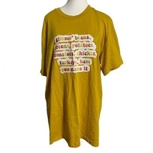 Bella Canvas Thanksgiving Quote Golden Yellow Short Sleeve T-Shirt